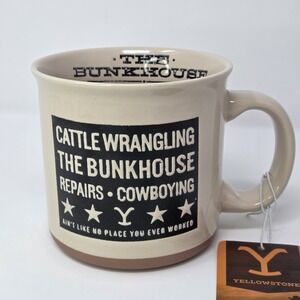 Yellowstone Bunkhouse Mug Dutton Ranch Cowboy Protect The‎ Brand 20oz NWT